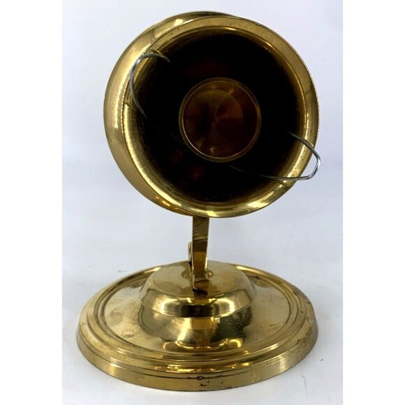 Brass Wall Mount Sconce Candle Holders 9" Set of 2 India Vintage - Picture 11 of 12